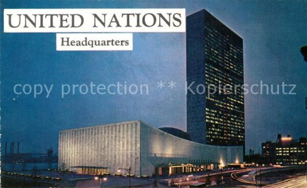 New York City United Nations Headquarters Building Sk