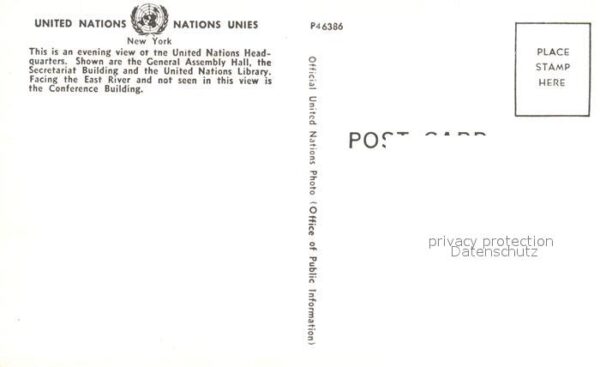 New York City United Nations Headquarters Building Sk – Bild 2