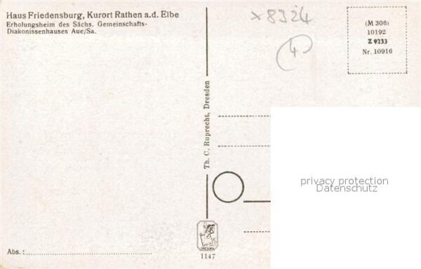 Rathen Saechsische Schweiz Haus Friedensburg Erholungsheim – Bild 2
