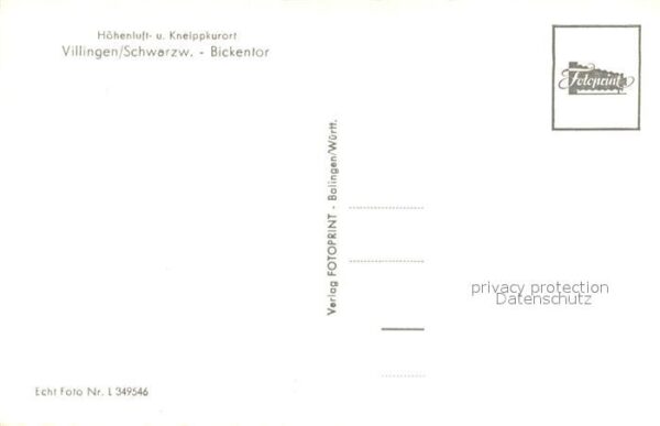 Villingen-Schwenningen Bickentor Brunnen Kurort Schwarzwald – Bild 2
