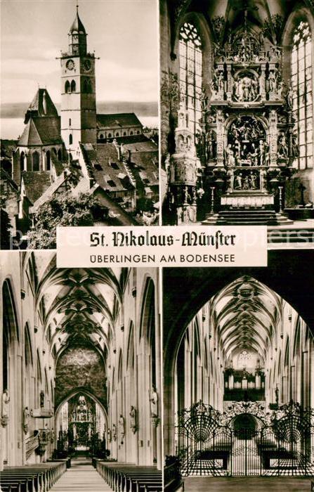 Ueberlingen Bodensee St Nikolaus Münster Innenansichten