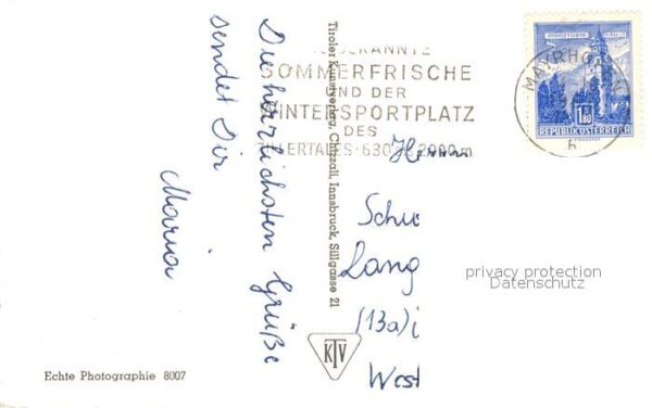 Mayrhofen Zillertal Gesamtansicht mit Alpenpanorama Ortsmot – Bild 2