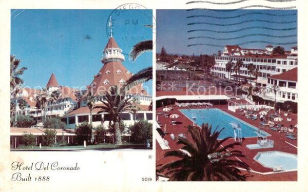 San Diego California Hotel Del Coronado Swimming Pool