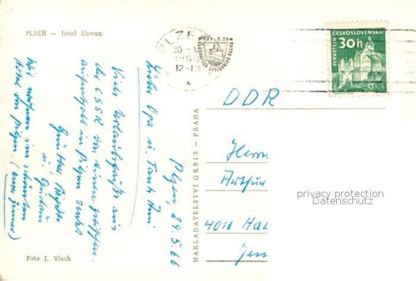 Plzen Pilsen Hotel Slovan Denkmal – Bild 2