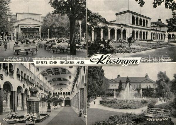 Bad Kissingen Kurkonzert Wandelhalle Kurgarten Arkade