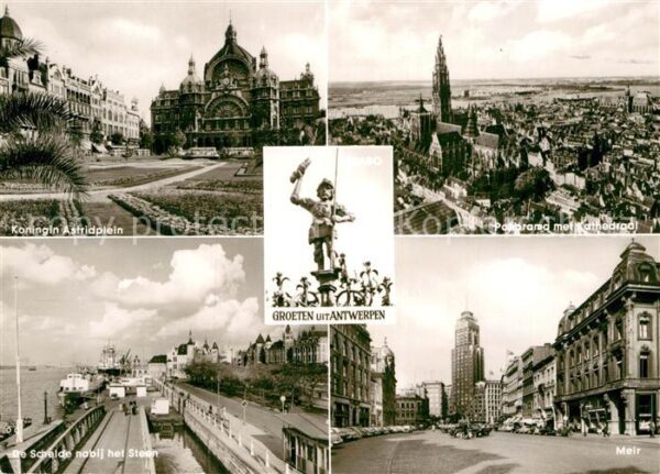Antwerpen Anvers Koningin Astridplein Schelde habij het