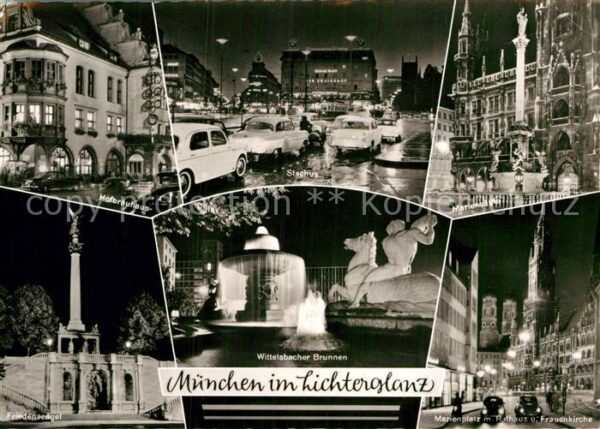 Muenchen Hofbräuhaus Friedensengel Stachus Witte