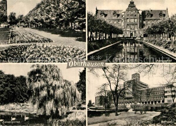 Oberhausen Partie am Bahnhof Kaisergarten Weide Am