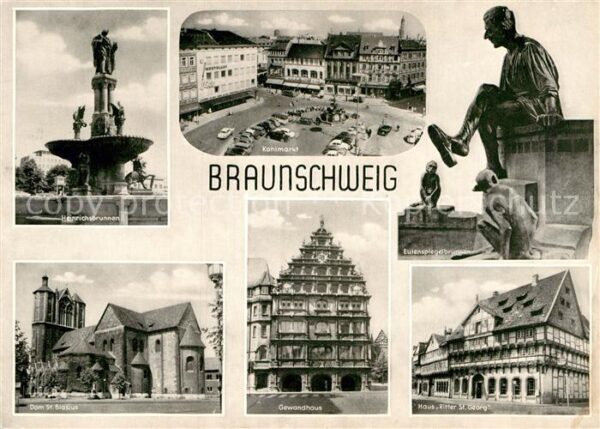 Braunschweig Heinrichsbrunnen Dom St Blasius Kohlmar