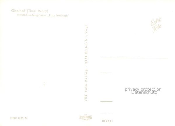 Oberhof Thueringen FDGB Erholungsheim Fritz Weineck – Bild 2