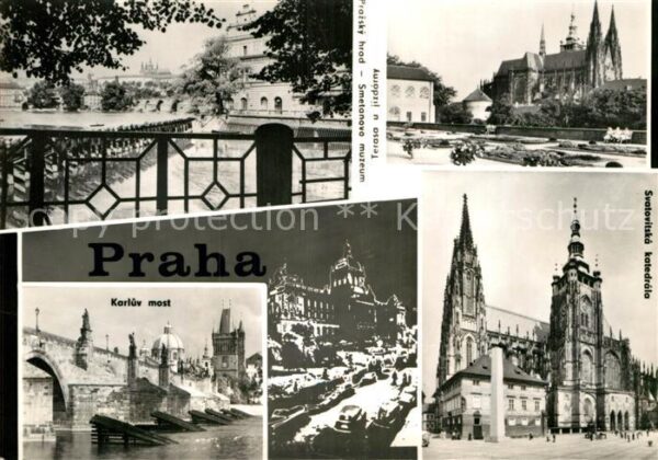 Praha Prahy Prague Hrad Muzeum Terasa u jizdarny Katedrala