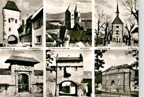 Breisach Rhein Hagenbachtor Rathaustor Münster Kapftor