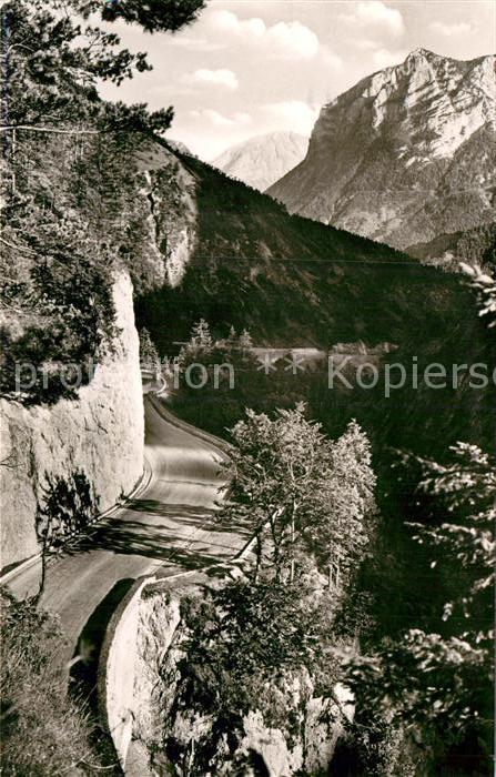 Berchtesgaden Deutsche Alpenstrasse beim Mauthäusl Bl