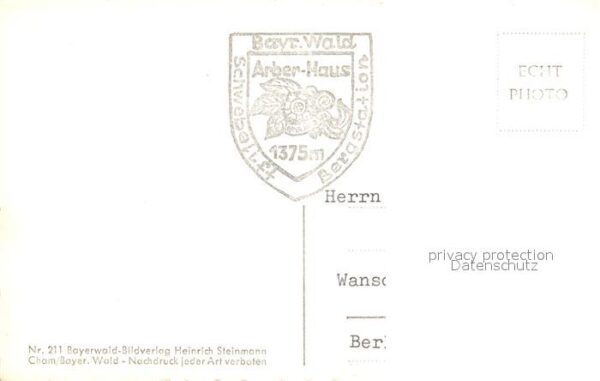 Grosser Arber Richard Wagner Kopf Bayerischer Wald – Bild 2