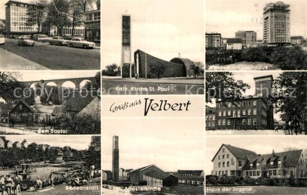 Velbert Sparkasse Brücke Sautal Badeanstalt Kir