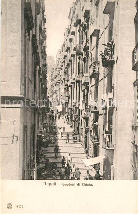 Napoli Neapel Gradoni di Chiaia