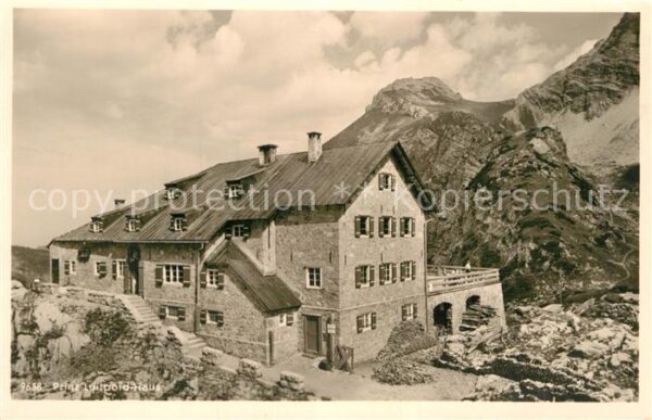Prinz Luitpold Haus Berghaus mit Glasfelder Allgäuer Alpen