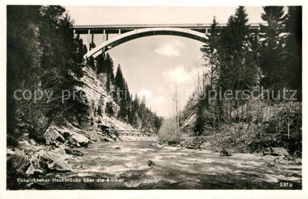 Echelsbach Echelsbacher Hochbrücke über die Ammer
