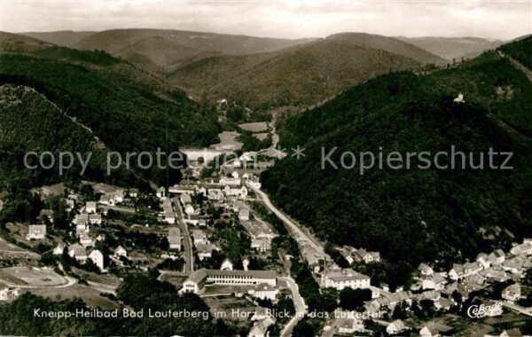 Bad Lauterberg Kneipp Heilbad Blick ins Luttertal Flie