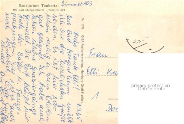 Bad Mergentheim Sanatorium Taubertal Fernsicht – Bild 2