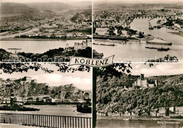 Koblenz Rhein Lahnmündung Festung Ehrenbreitstein Deu