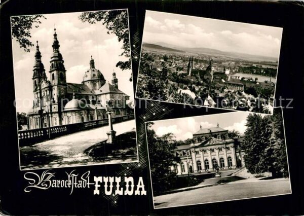 Fulda Teilansichten Barockstadt Kirche Schlos