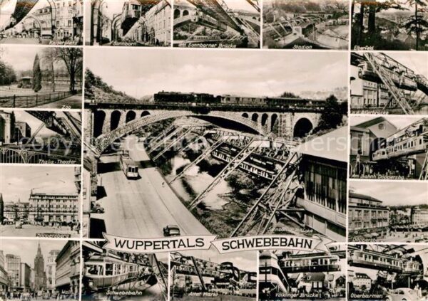 Wuppertal Schwebebahn Eisenbahnbrücke