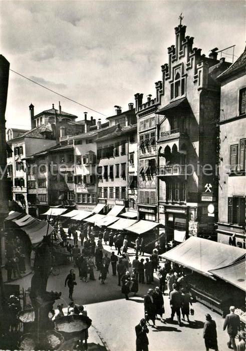 Bolzano Piazza Erbe Gemüsemarkt
