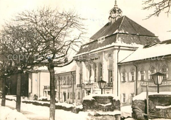 Bad Elster Badehaus im Winter