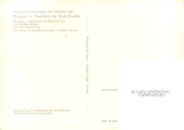 Dresden Altmarkt mit Kreuzkirche Rathausturm vo – Bild 2
