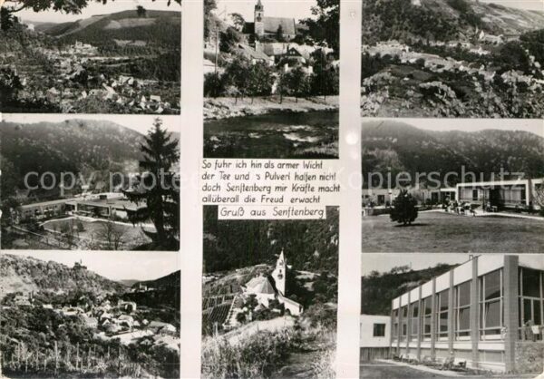 Senftenberg Niederoesterreich Teilansichten Kirche Landschaftspanorma