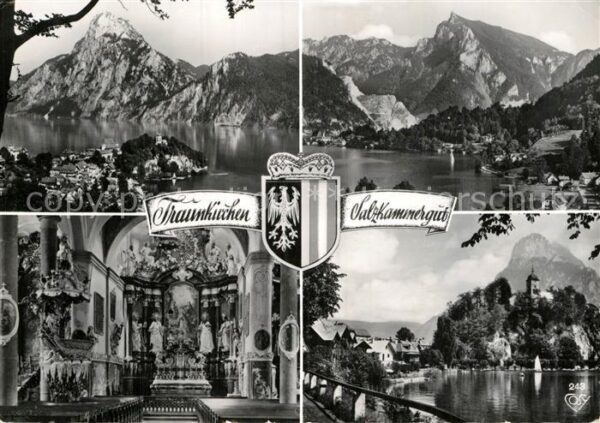 Traunkirchen Panorama Traunsee mit Traunstein Winkl