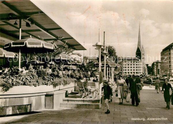 Hamburg Alsterpavillon Gaststätte Terrasse