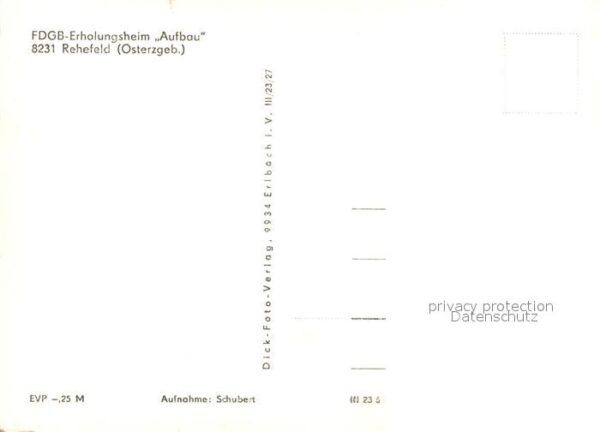 Rehefeld-Zaunhaus FDGB Erholungsheim Aufbau – Bild 2