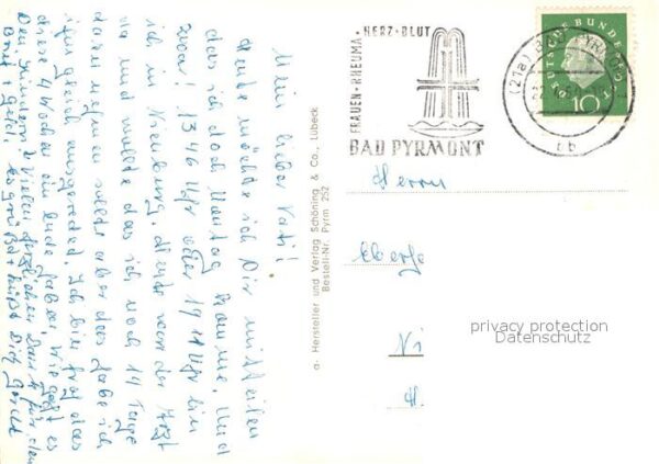 Bad Pyrmont Palmengarten Gedicht Poesie – Bild 2