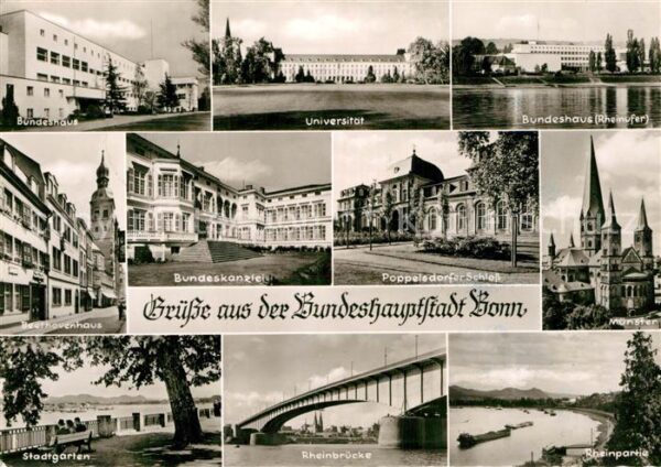 Bonn Rhein Bundeshaus Universität Rheinufer Beetho