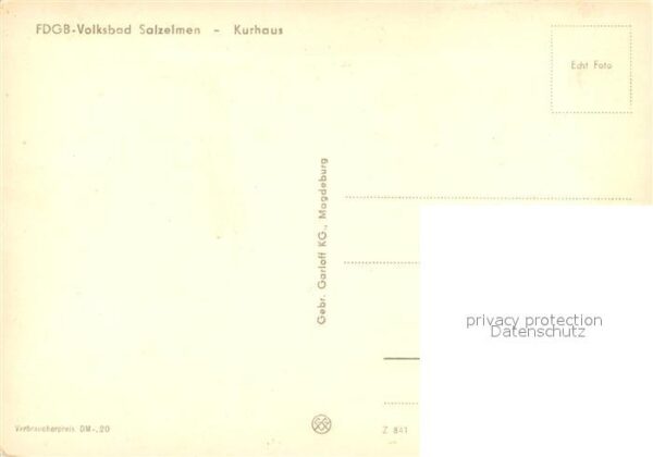 Salzelmen Bad FDGB Volksbad Kurhaus – Bild 2