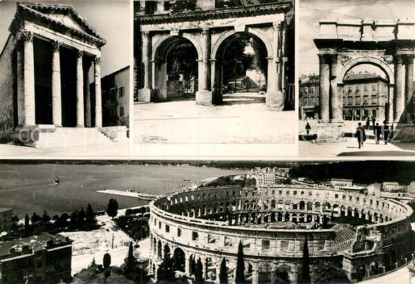Pola Pula Croatia Amphitheater Tempel