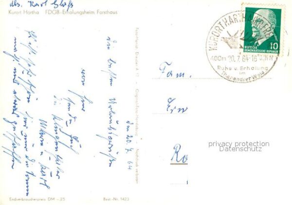 Hartha Tharandt Kurort FDGB Erholungsheim Forsthaus – Bild 2