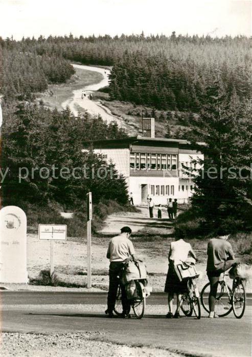 Oberhof Thueringen Grenzadler am Rennsteig