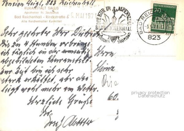 Bad Reichenhall Kuranstalt Salus – Bild 2