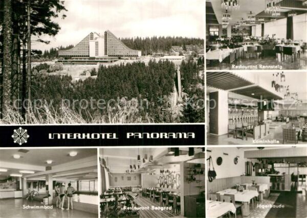 Oberhof Thueringen Interhotel Panorama Restaurant Kaminhal