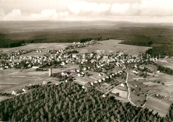 Dobel Schwarzwald Höhenluftkurort Fliegeraufnahme
