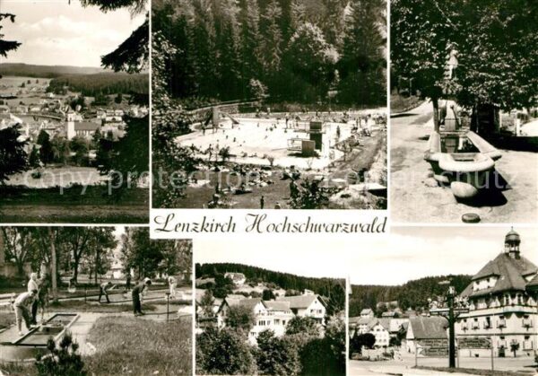 Lenzkirch Kurort im Schwarzwald Freibad Brunnen M