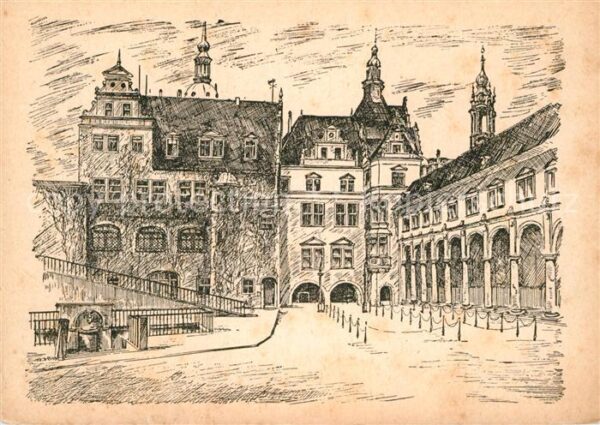 Dresden Stallhof des ehemaligen Schlosses Zeich