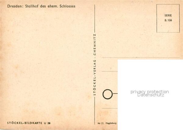 Dresden Stallhof des ehemaligen Schlosses Zeich – Bild 2