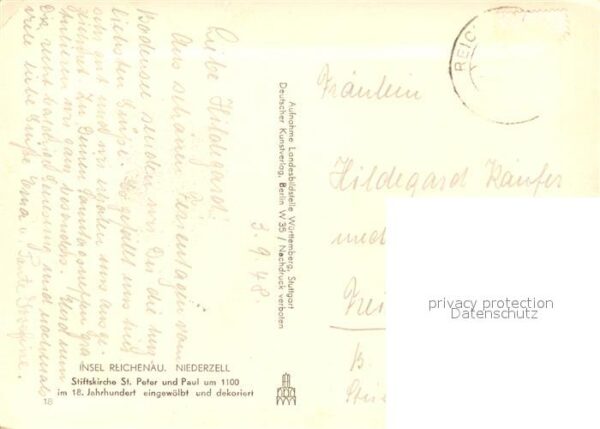 Niederzell Reichenau Stiftskirche St Peter und Paul Innenans – Bild 2