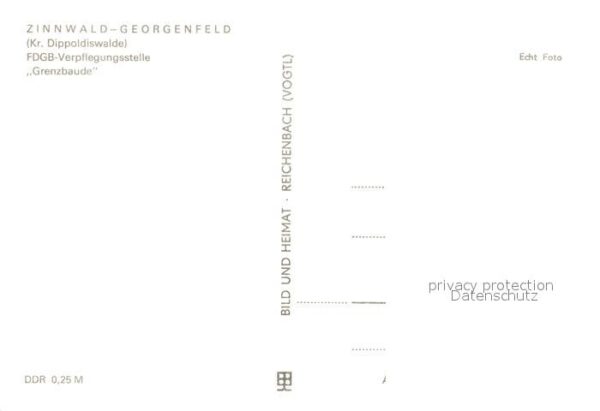 Georgenfeld FDGB Verpflegungsstelle Grenzbaude im W – Bild 2