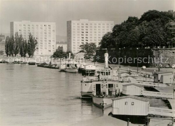 Dresden Terrassenufer Bootshäuser Anleger