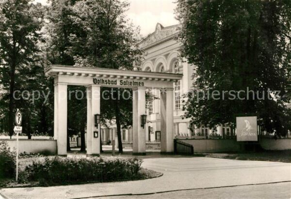 Schoenebeck Salzelmen Eingang zum Volksbad